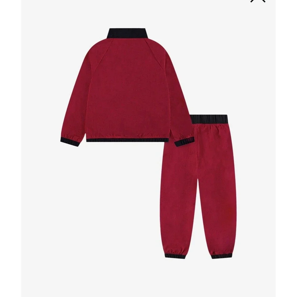 NWT Jordan Wind Breaker Piping Set Full Zip Long Sleeve/Jogger Red Toddler 2T